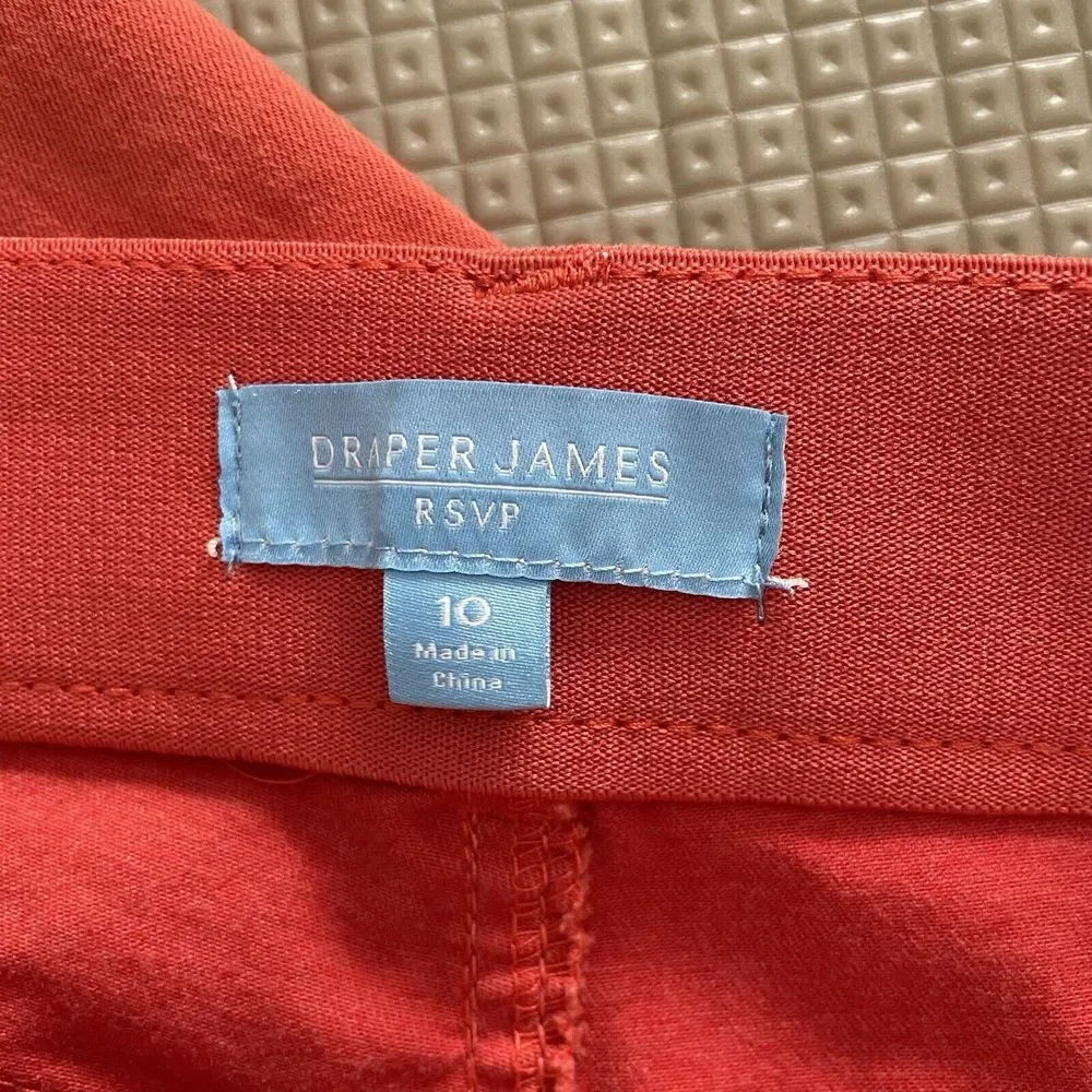 Draper James RSVP‎  Women's Roll Cuff Skinny Jeans Size 10 Tomato